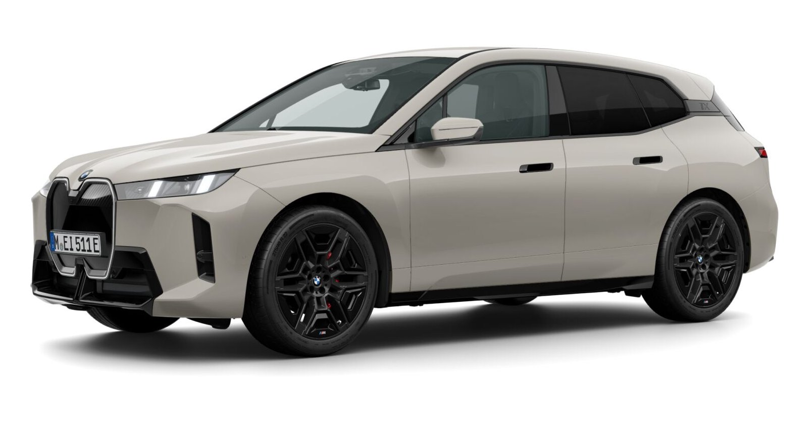 BMW iX xDrive45 in Grau von vorne