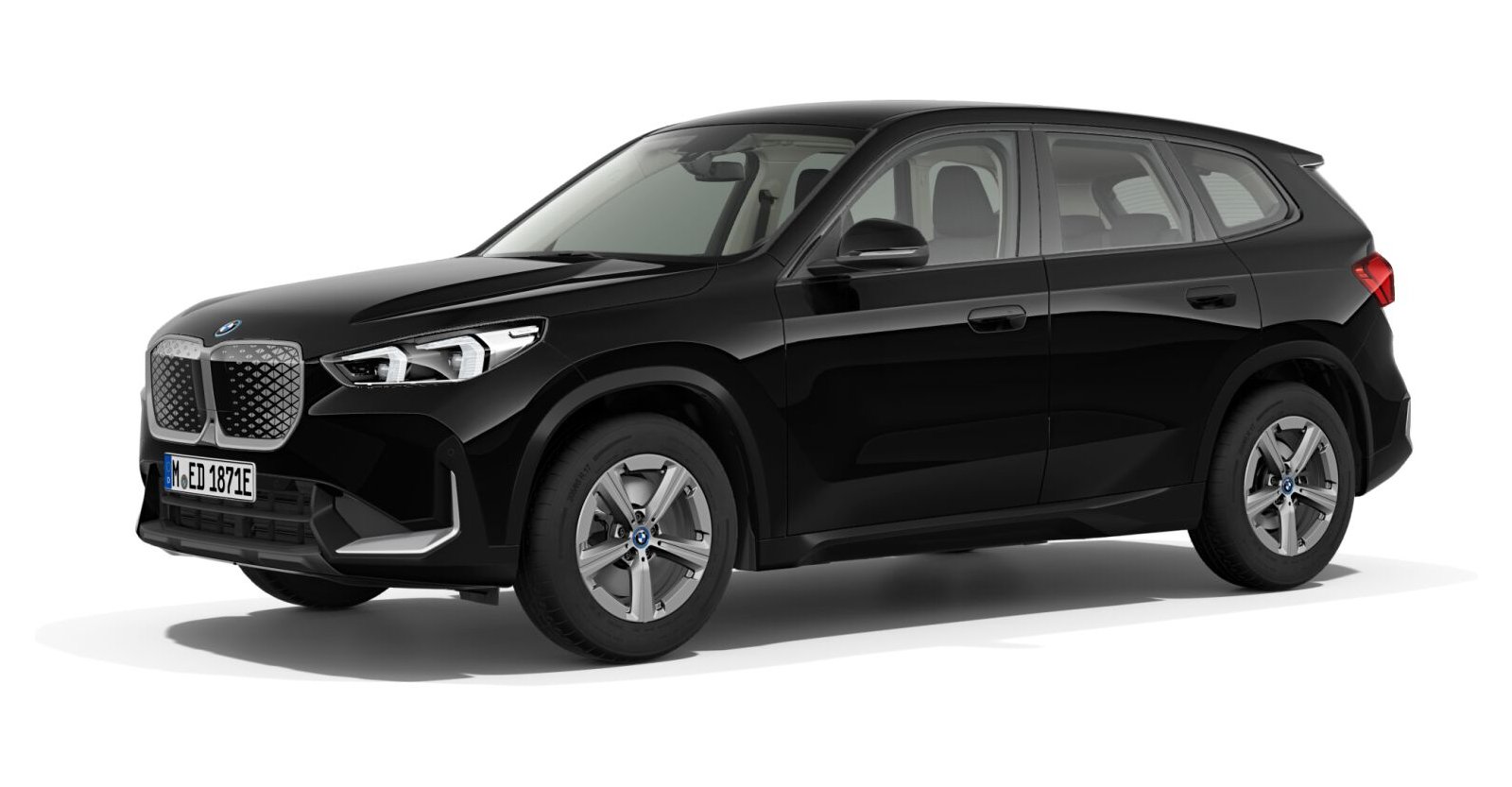 BMW BMW I in Schwarz von vorne BMW BMW I in Schwarz von vorne