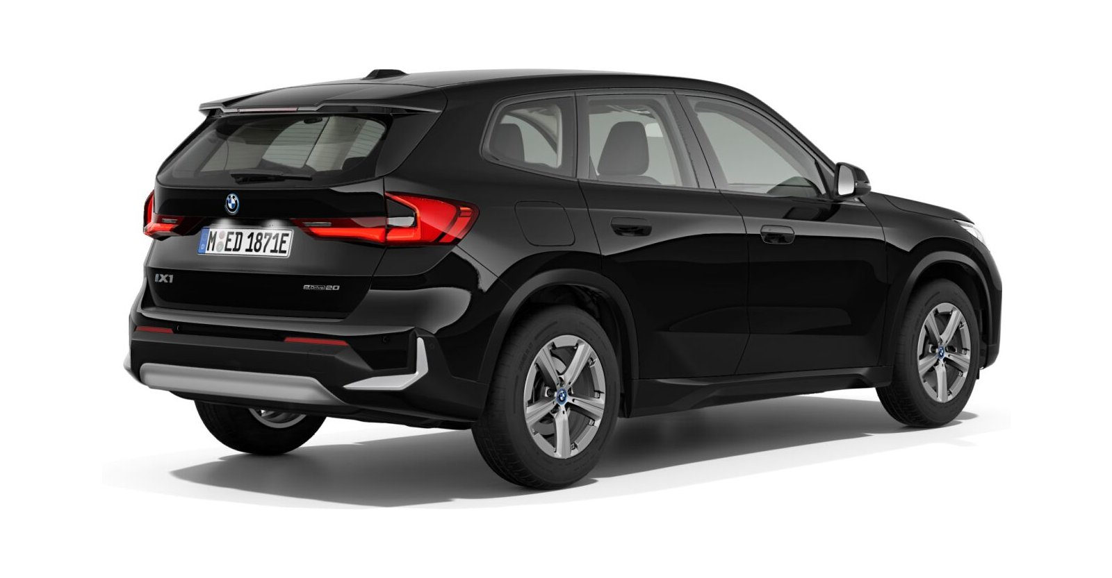 BMW BMW I in Schwarz von hinten BMW BMW I in Schwarz von hinten