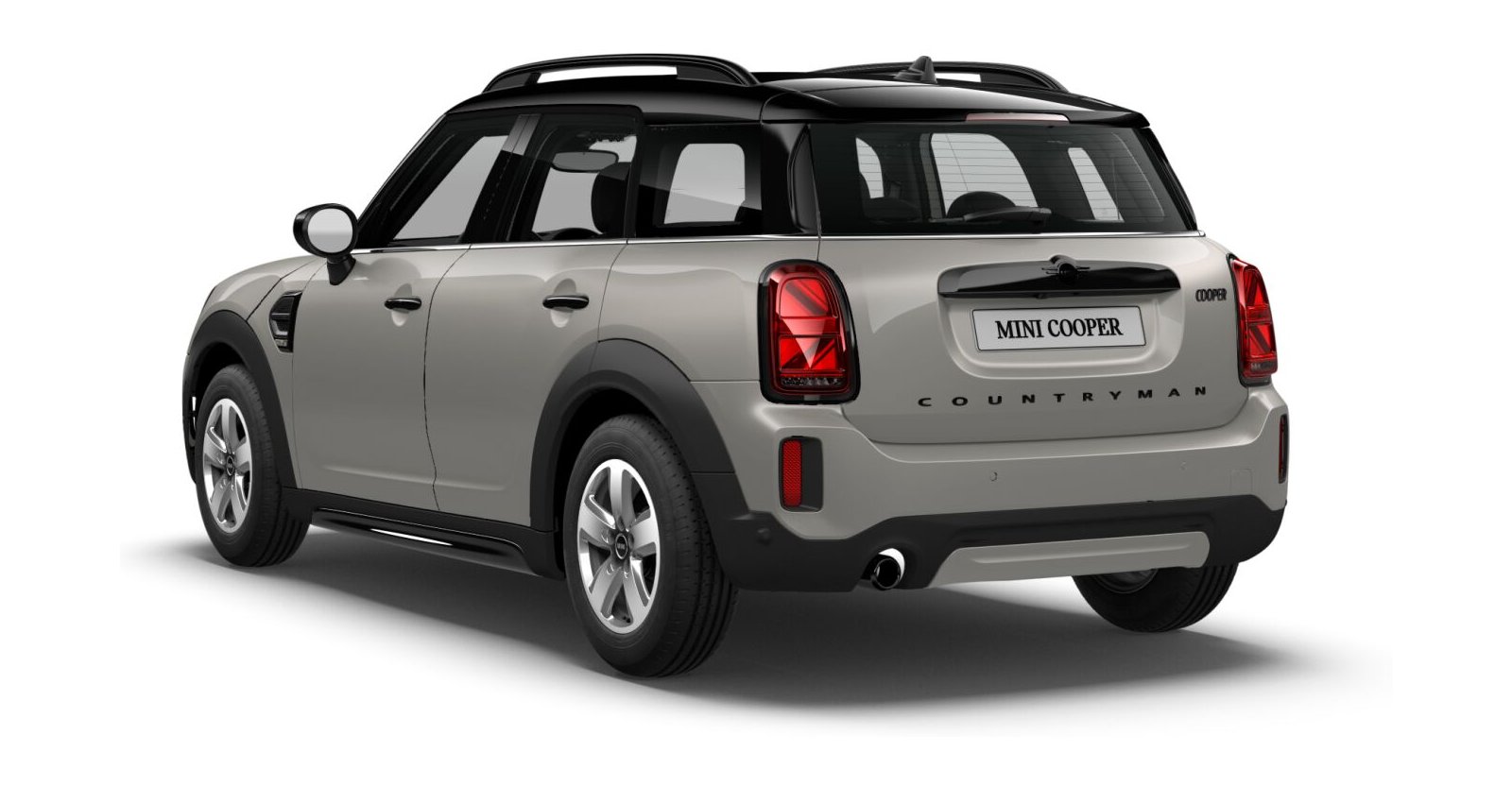 MINI MINI Countryman in Silber von hinten MINI MINI Countryman in Silber von hinten