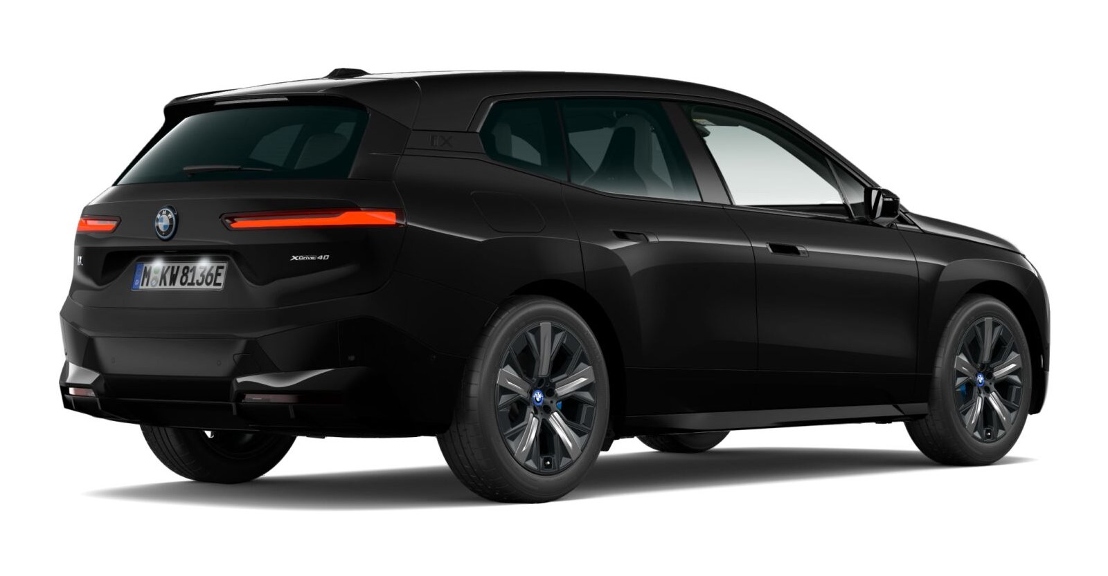 BMW BMW I in Schwarz von hinten