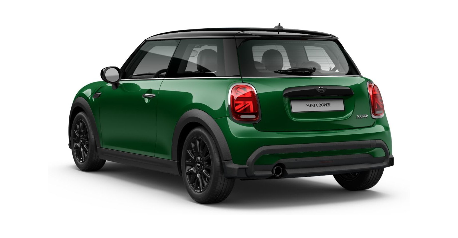 MINI MINI 3-Türer in Grün von hinten MINI MINI 3-Türer in Grün von hinten