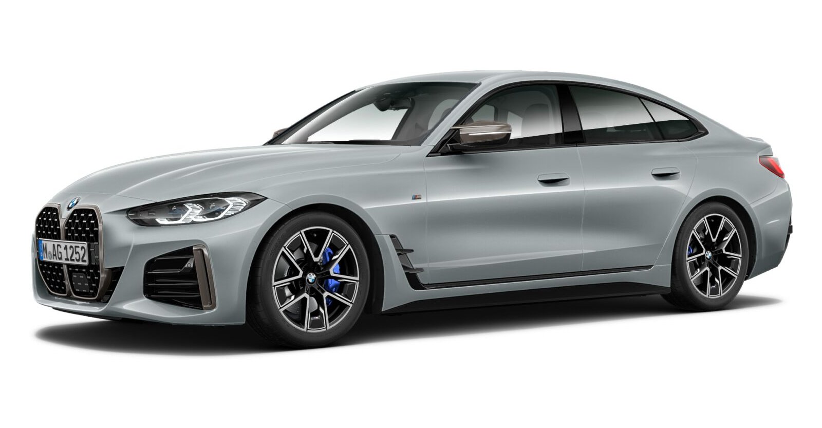 BMW M440i xDrive Gran Coupé in Grau von vorne BMW M440i xDrive Gran Coupé in Grau von vorne
