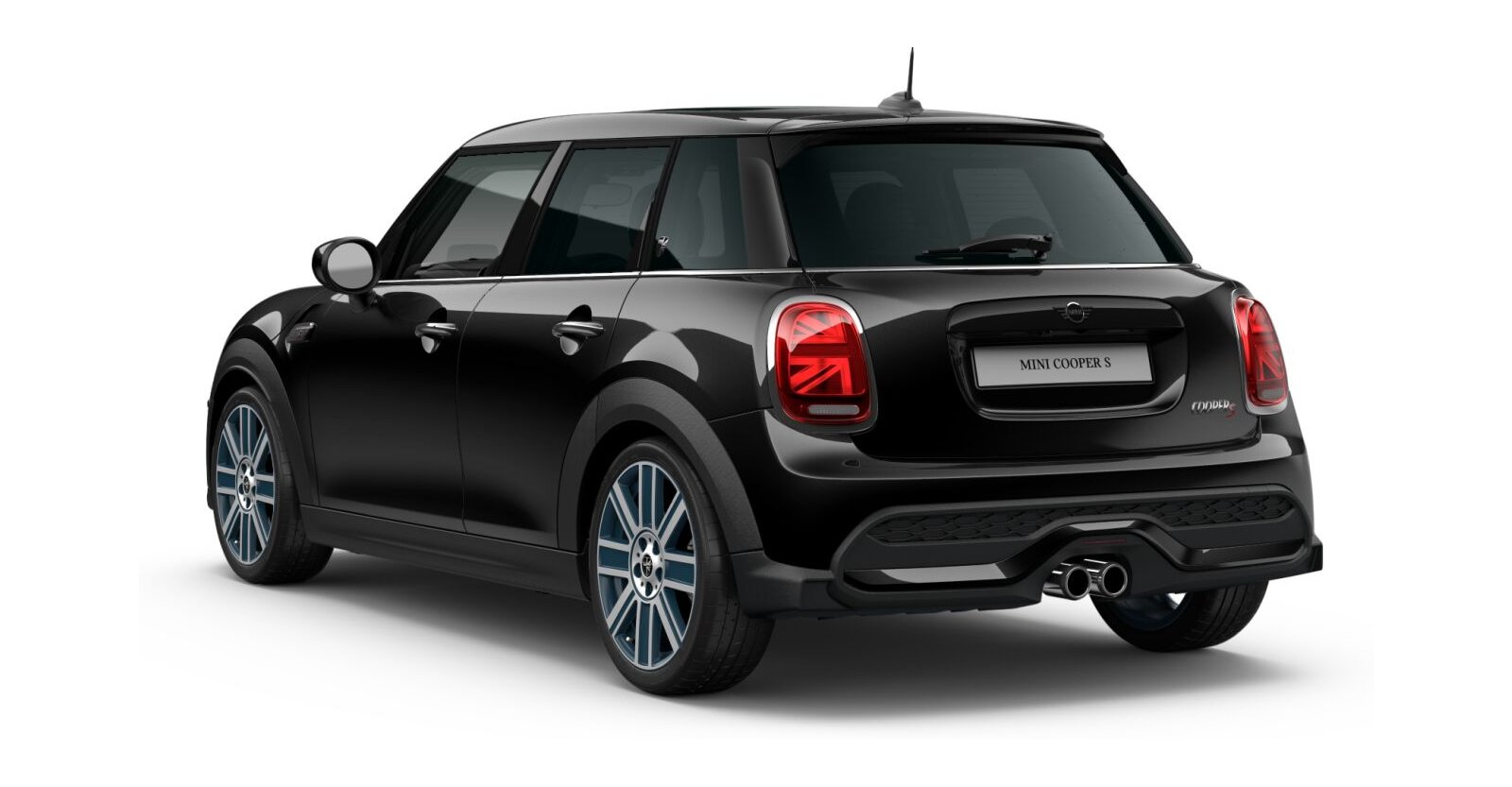 MINI MINI 5-Türer in Schwarz von hinten MINI MINI 5-Türer in Schwarz von hinten