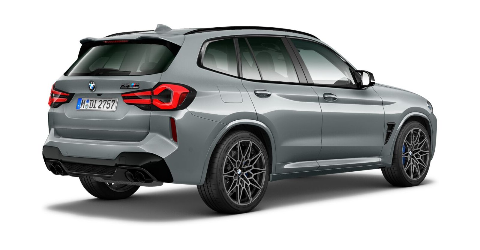 BMW BMW M in Grau von hinten BMW BMW M in Grau von hinten