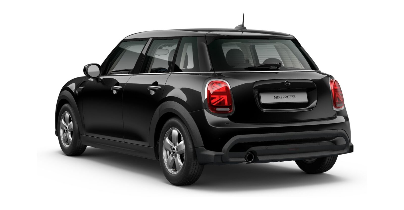 MINI MINI 5-Türer in Schwarz von hinten MINI MINI 5-Türer in Schwarz von hinten