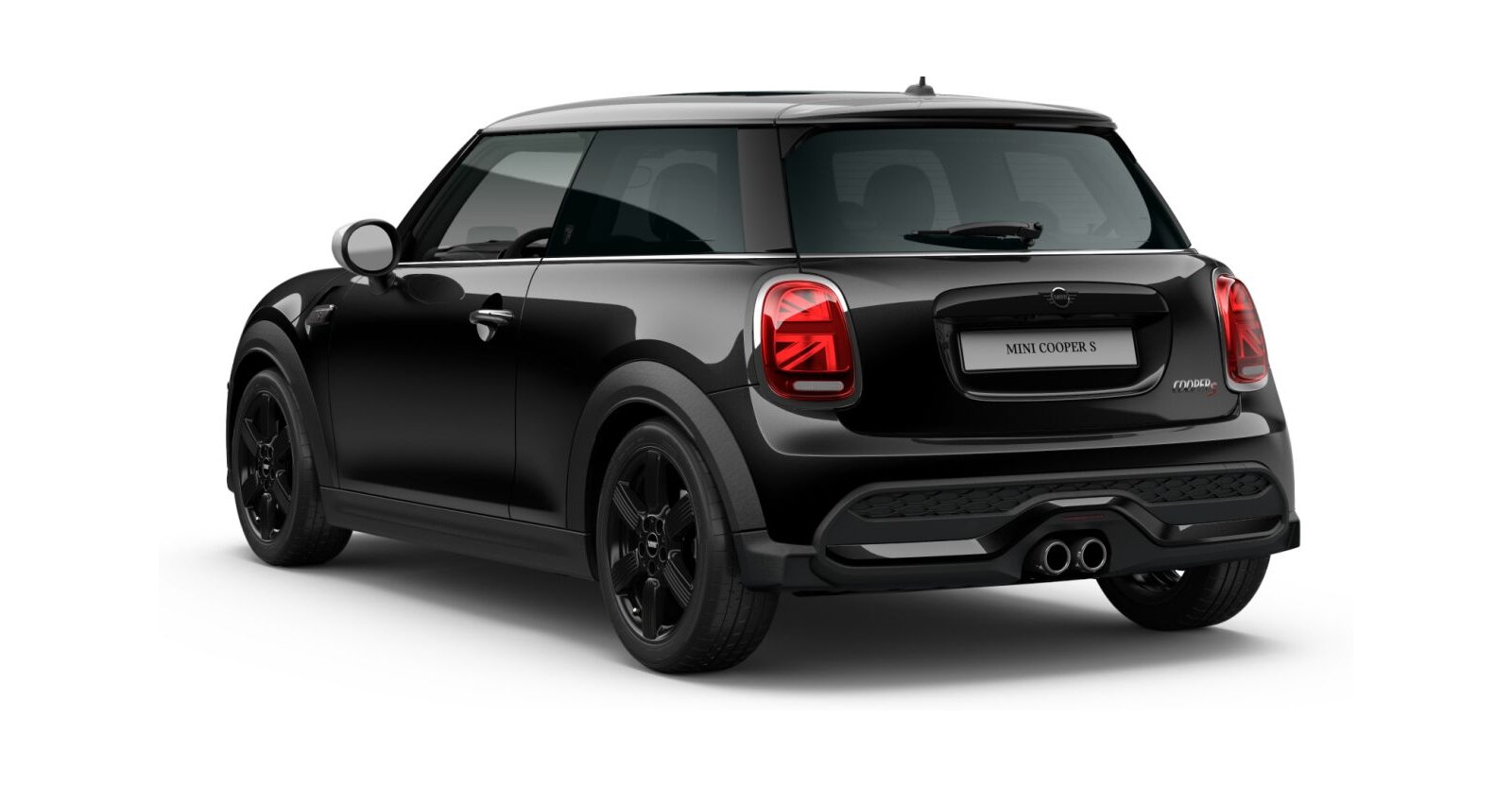 MINI MINI 3-Türer in Schwarz von hinten MINI MINI 3-Türer in Schwarz von hinten