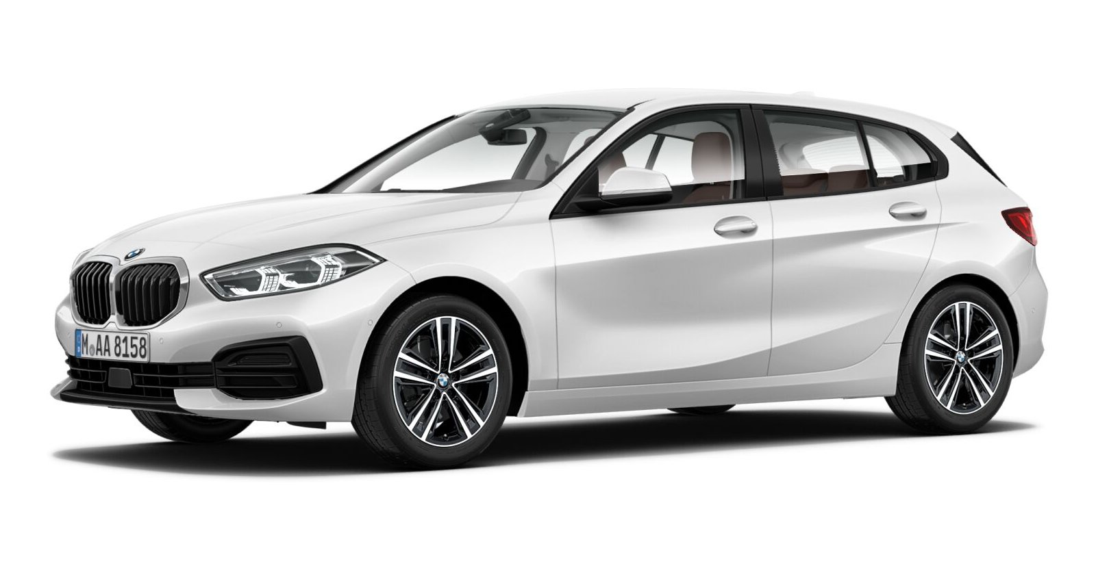 BMW BMW 1er in Weiß von vorne BMW BMW 1er in Weiß von vorne