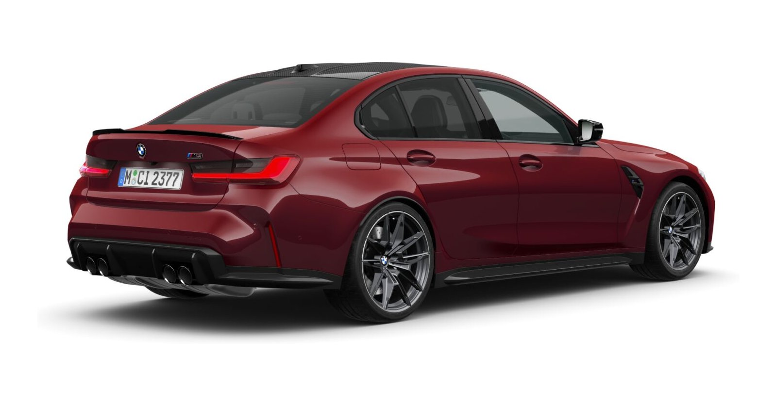BMW BMW M in Rot von hinten