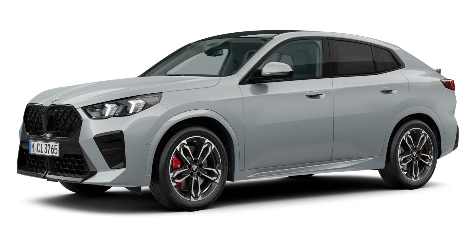 BMW X2 sDrive18d in Grau von vorne BMW X2 sDrive18d in Grau von vorne