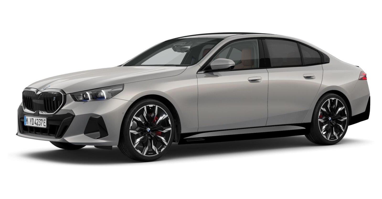BMW i5 eDrive40 Limousine in Grau von vorne BMW i5 eDrive40 Limousine in Grau von vorne