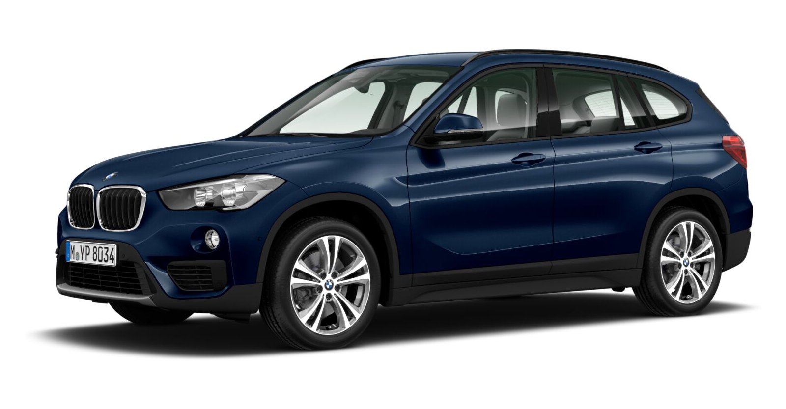 BMW BMW X in Blau von vorne BMW BMW X in Blau von vorne