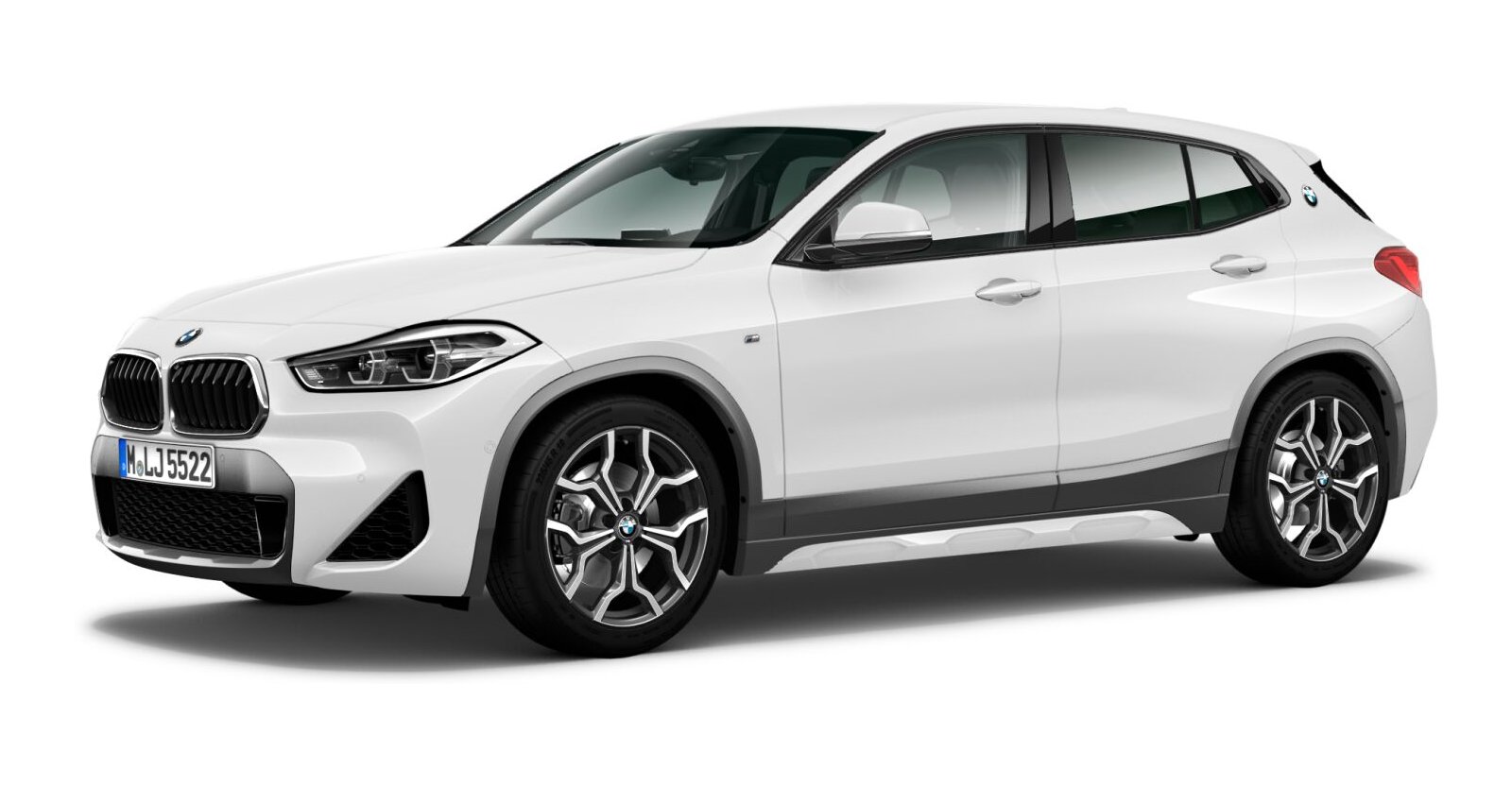 BMW X2 sDrive20i in Weiß von vorne BMW X2 sDrive20i in Weiß von vorne