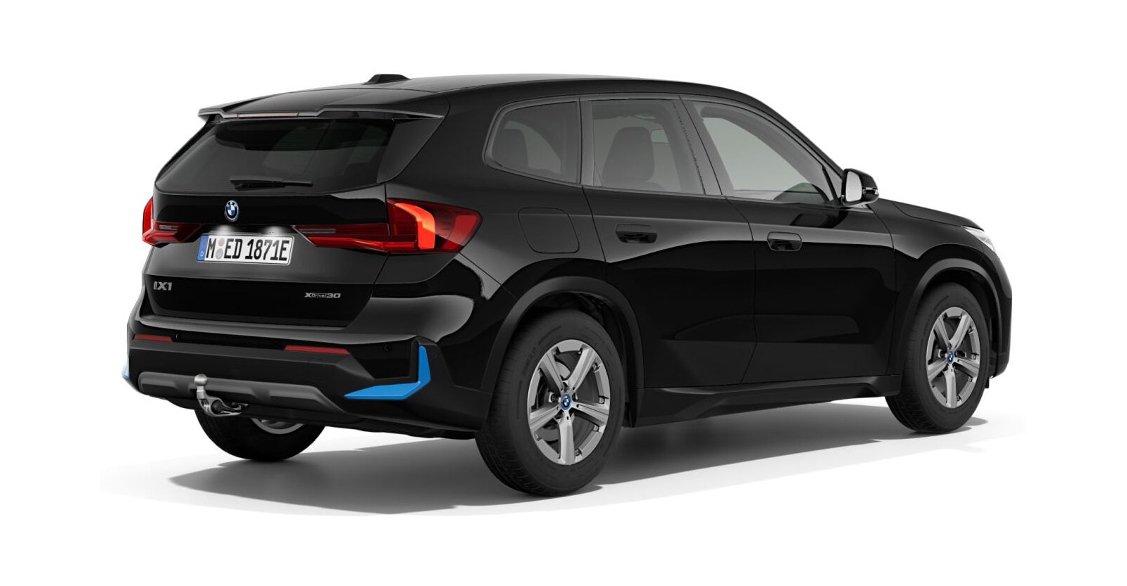 BMW BMW I in Schwarz von hinten BMW BMW I in Schwarz von hinten