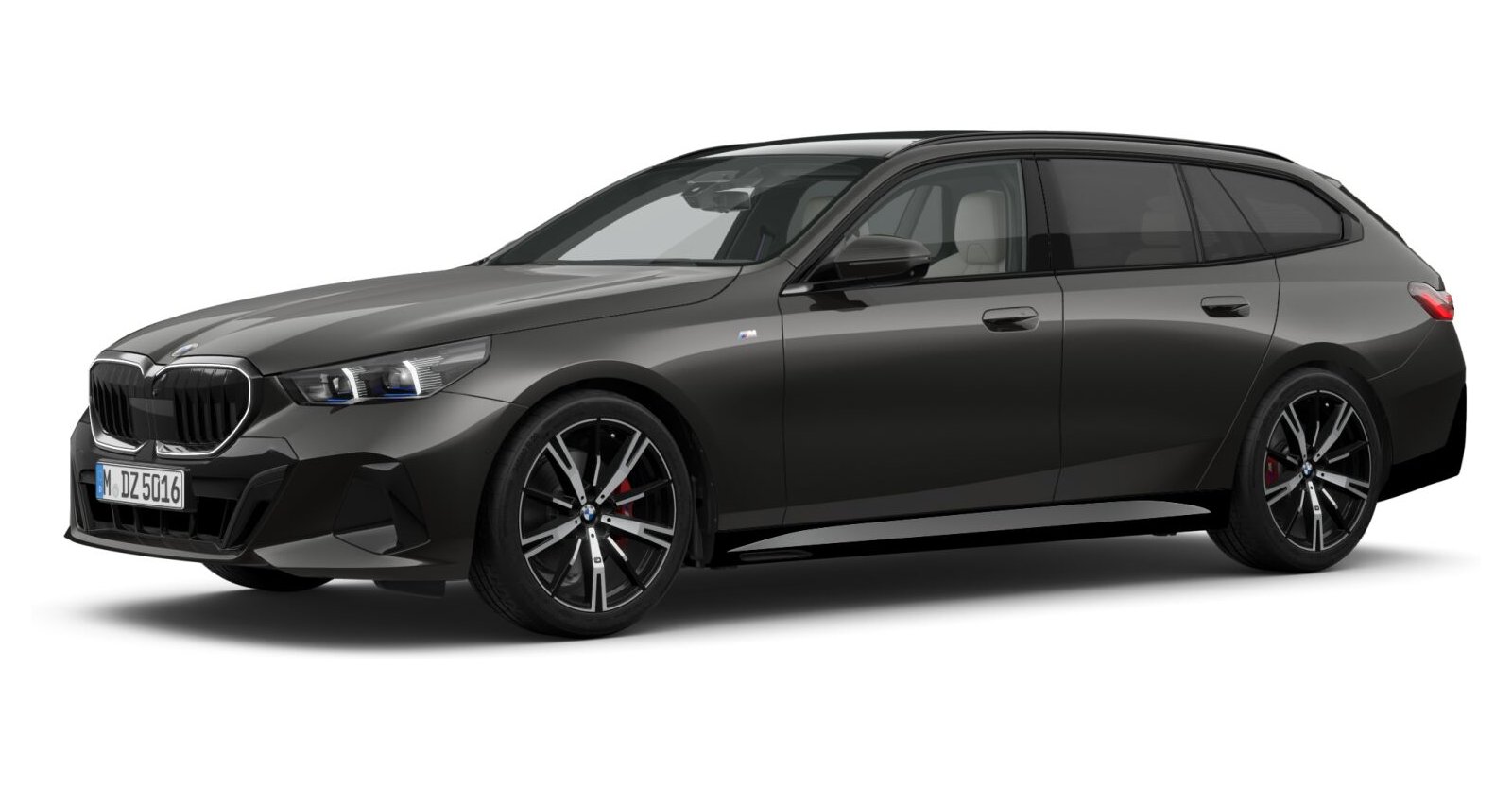 BMW 520d Touring in Grau von vorne BMW 520d Touring in Grau von vorne