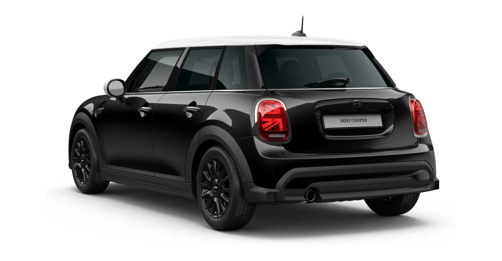 MINI MINI 5-Türer in Schwarz von hinten MINI MINI 5-Türer in Schwarz von hinten