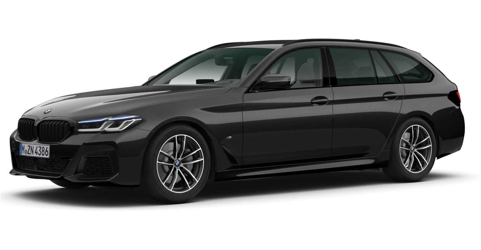 BMW BMW 5er in Schwarz von vorne BMW BMW 5er in Schwarz von vorne