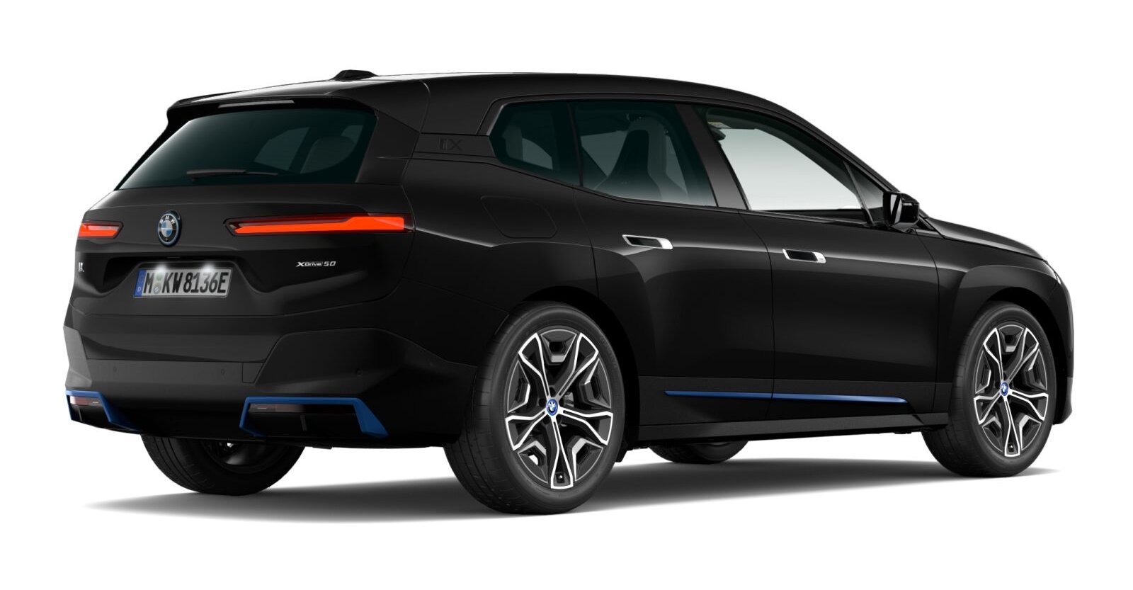 BMW BMW I in Schwarz von hinten