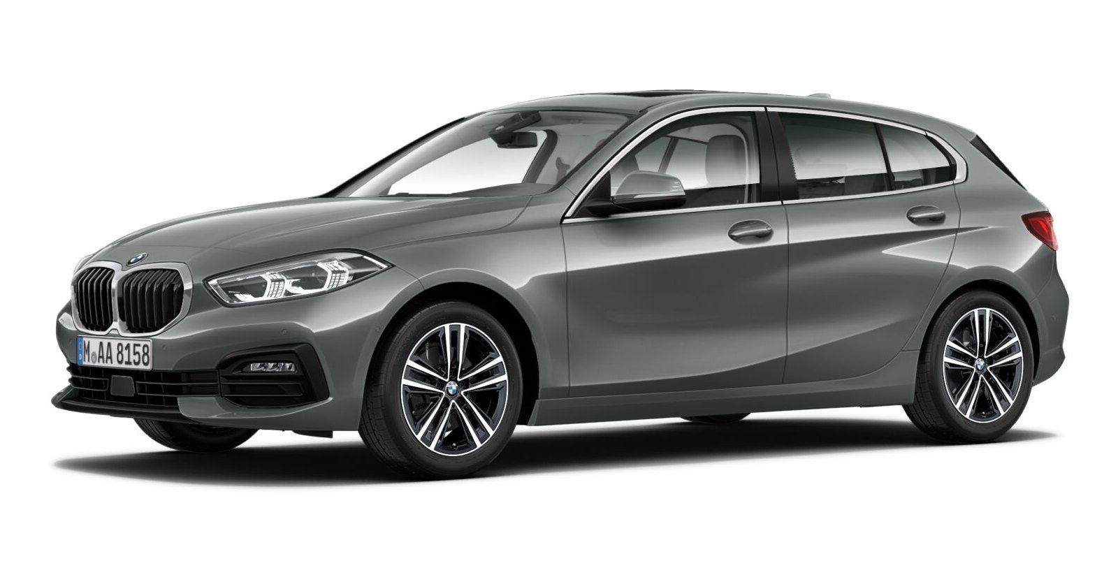 BMW BMW 1er in Grau von vorne BMW BMW 1er in Grau von vorne