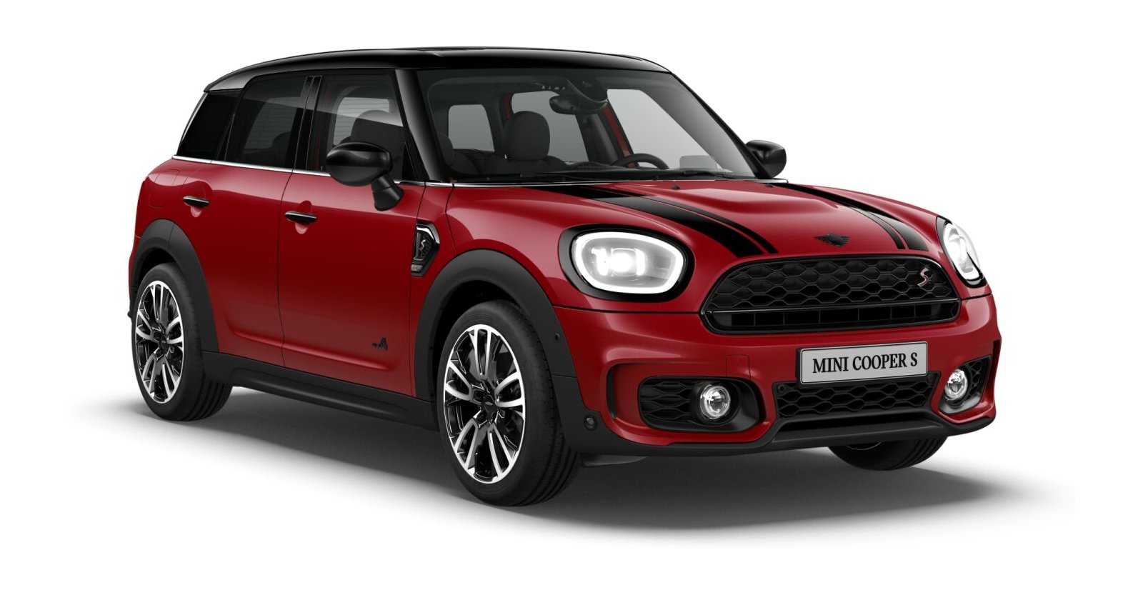 MINI Cooper S Countryman ALL4 in Rot von vorne MINI Cooper S Countryman ALL4 in Rot von vorne