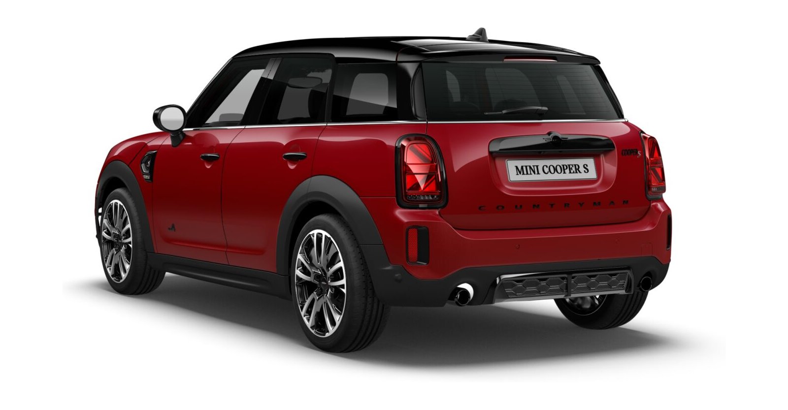MINI MINI Countryman in Rot von hinten MINI MINI Countryman in Rot von hinten