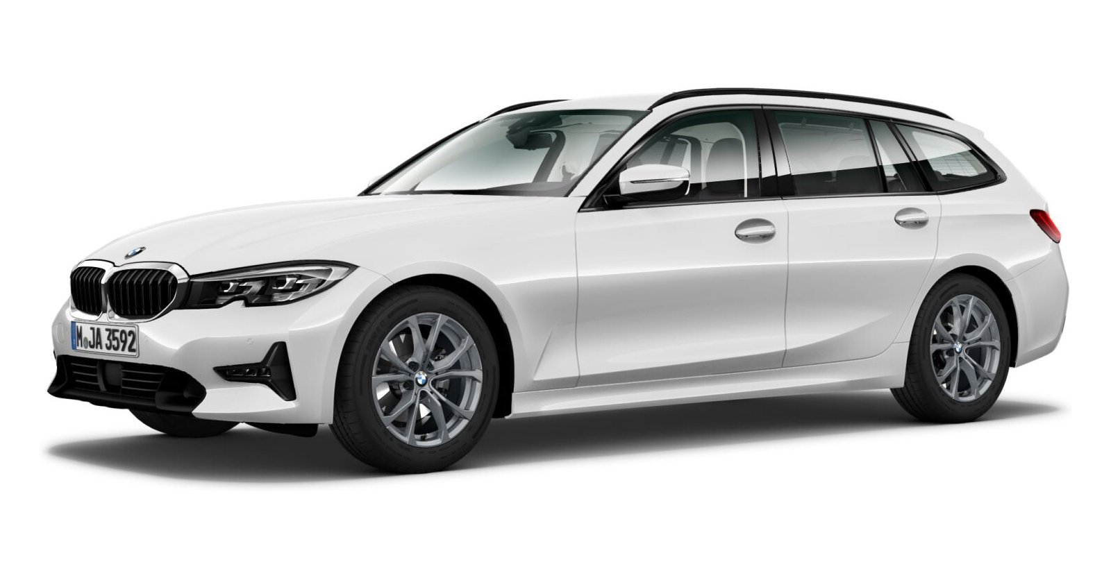 BMW BMW 3er in Weiß von vorne BMW BMW 3er in Weiß von vorne