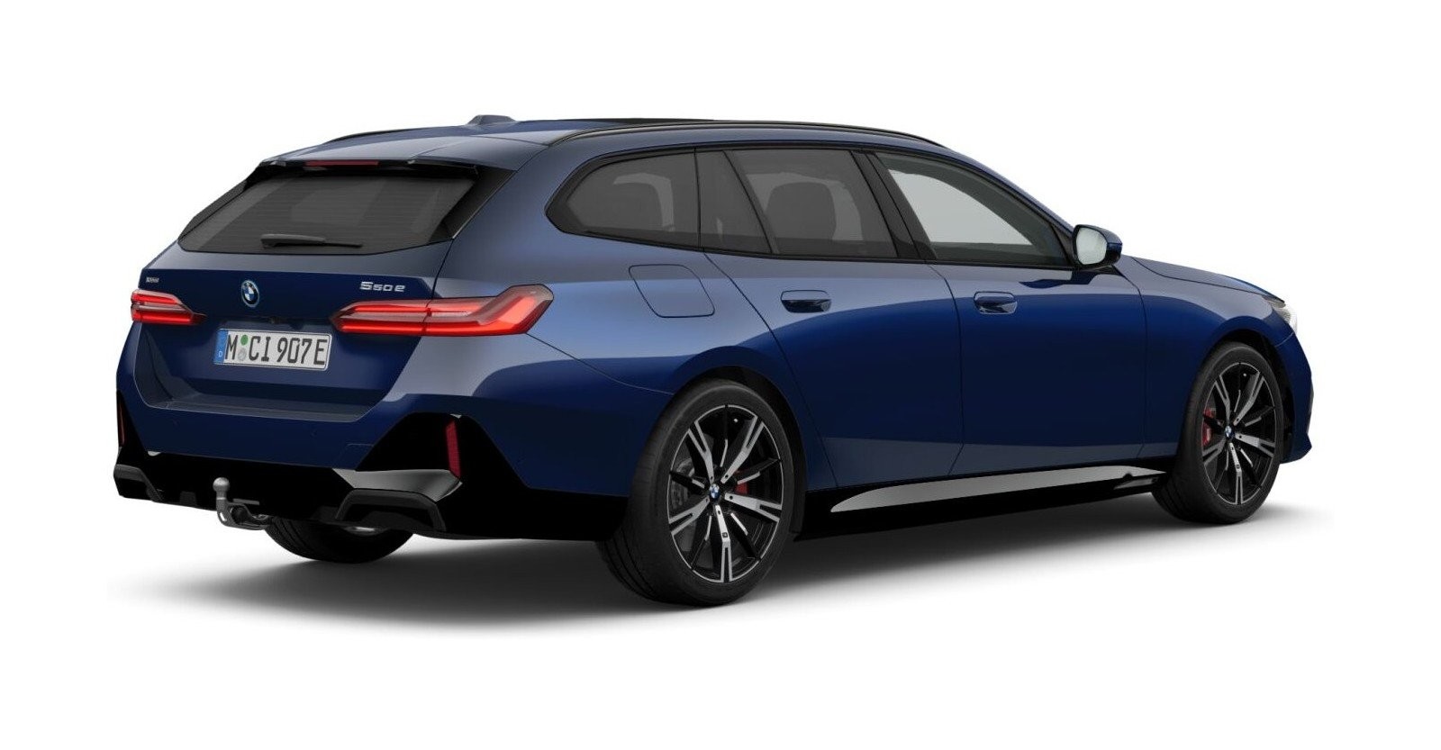 BMW BMW 5er in Blau von hinten BMW BMW 5er in Blau von hinten