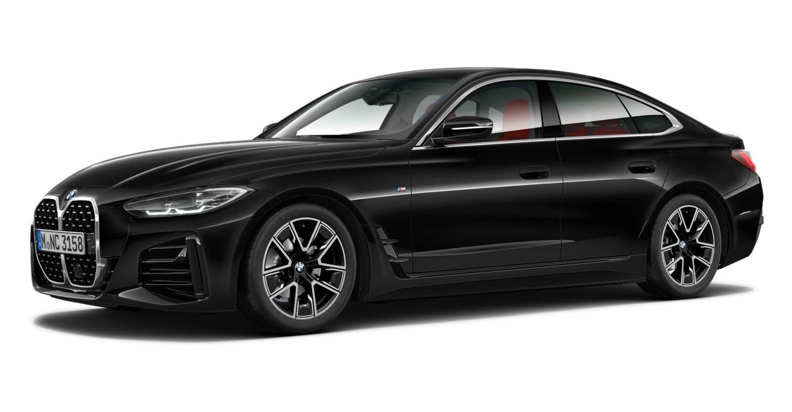 BMW BMW 4er in Schwarz von vorne BMW BMW 4er in Schwarz von vorne