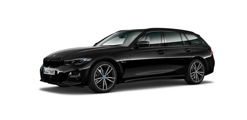 BMW BMW 3er in Schwarz von vorne