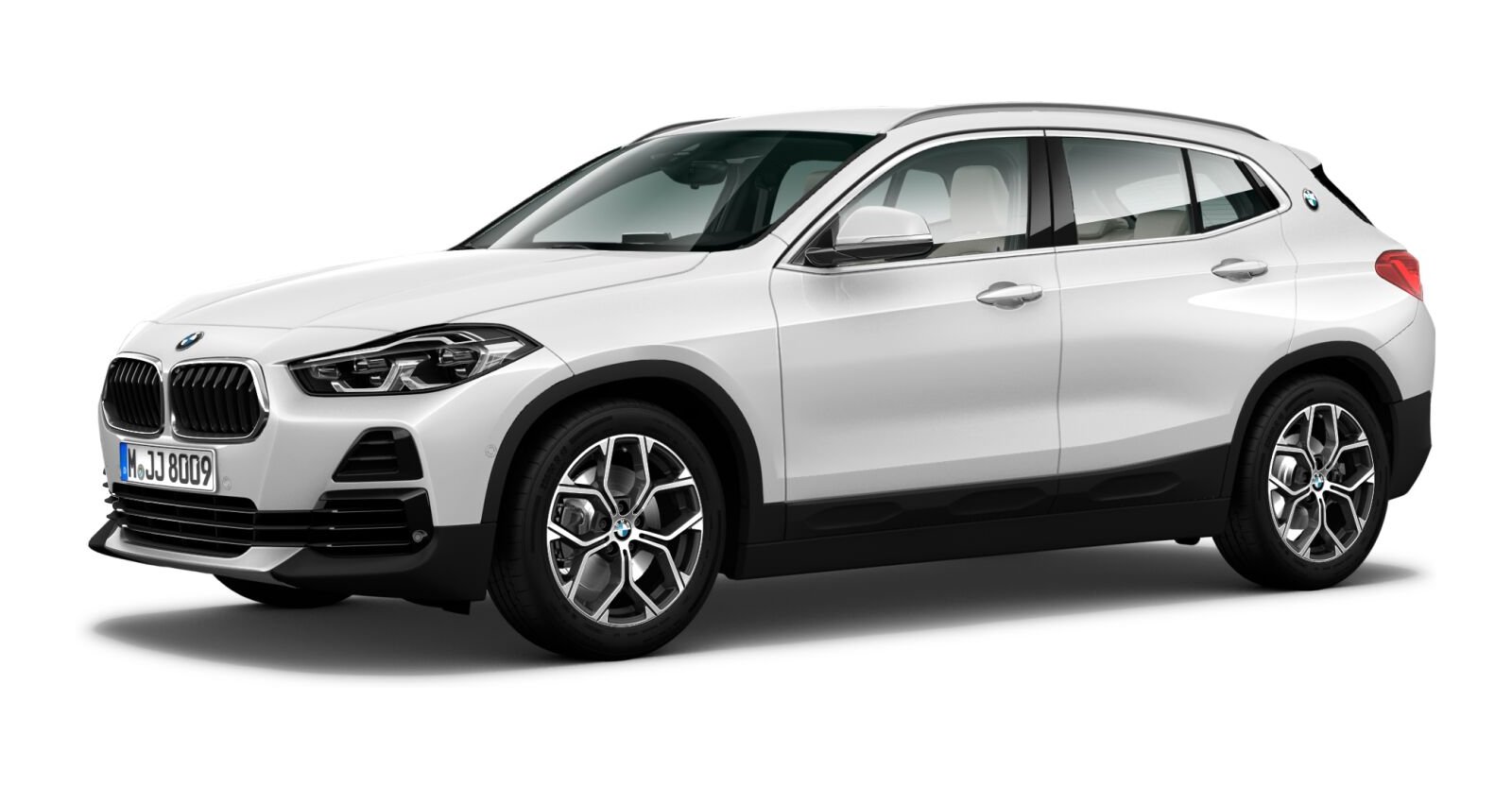 BMW X2 xDrive25d in Weiß von vorne