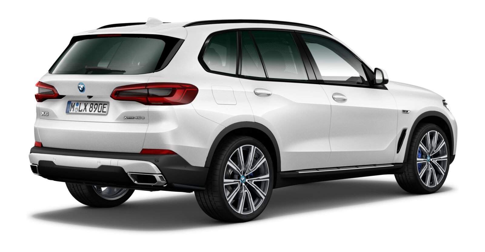 BMW BMW X in Weiß von hinten BMW BMW X in Weiß von hinten