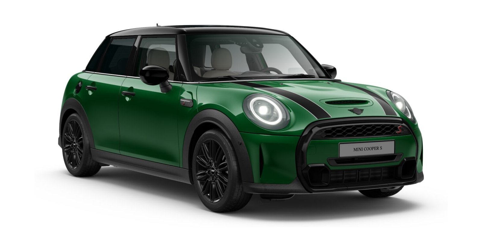 MINI MINI 5-Türer in Grün von vorne MINI MINI 5-Türer in Grün von vorne