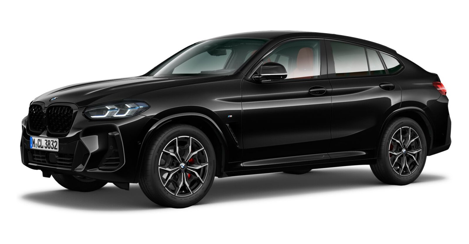 BMW X4 xDrive20d in Schwarz von vorne BMW X4 xDrive20d in Schwarz von vorne