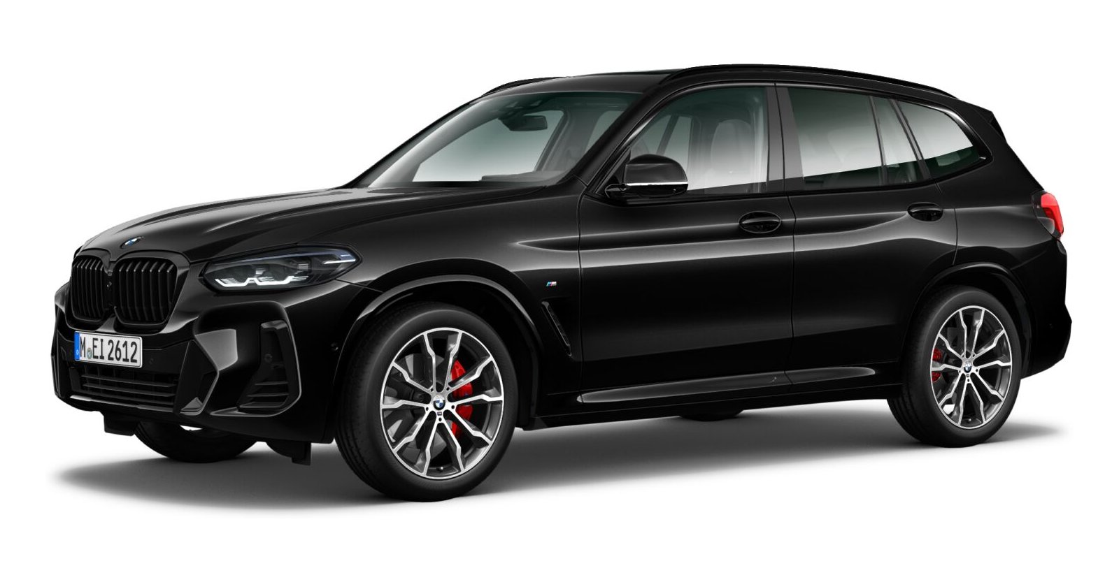 BMW X3 xDrive 20d in Schwarz von vorne BMW X3 xDrive 20d in Schwarz von vorne