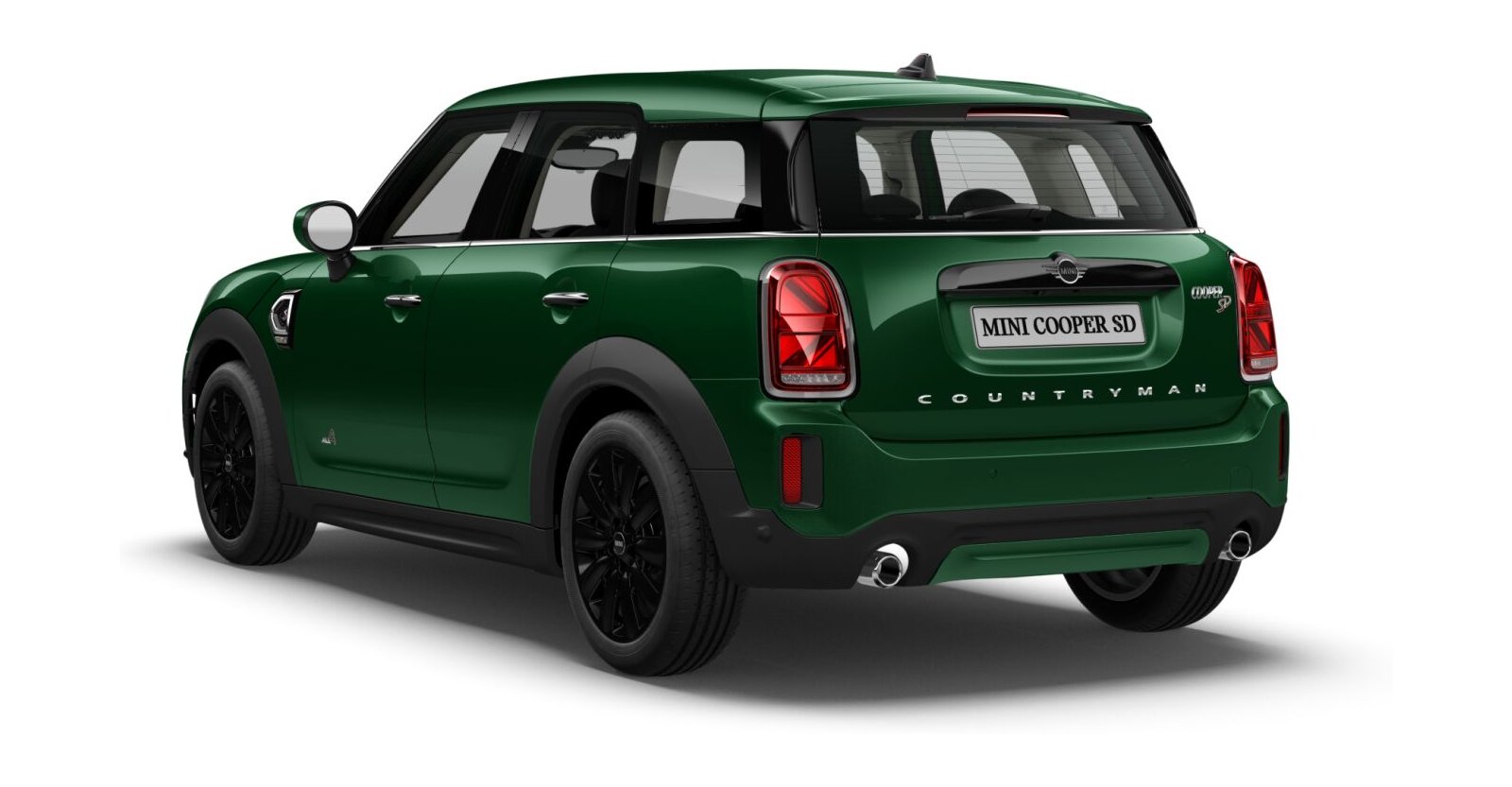 MINI MINI Countryman in Grün von hinten MINI MINI Countryman in Grün von hinten