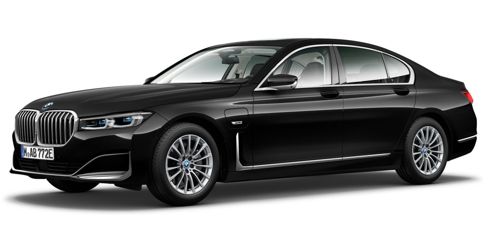 BMW BMW 7er in Schwarz von vorne BMW BMW 7er in Schwarz von vorne