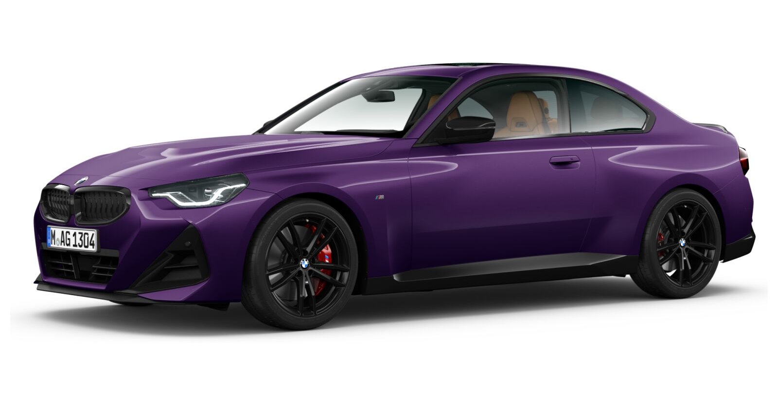 BMW BMW 2er in Lila von vorne