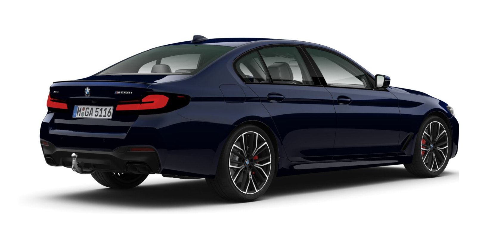BMW BMW 5er in Blau von hinten BMW BMW 5er in Blau von hinten