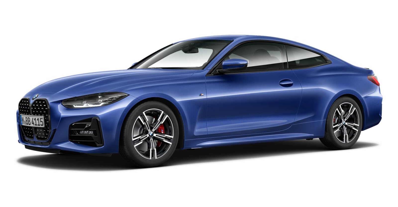BMW 430d xDrive Coupé in Blau von vorne BMW 430d xDrive Coupé in Blau von vorne