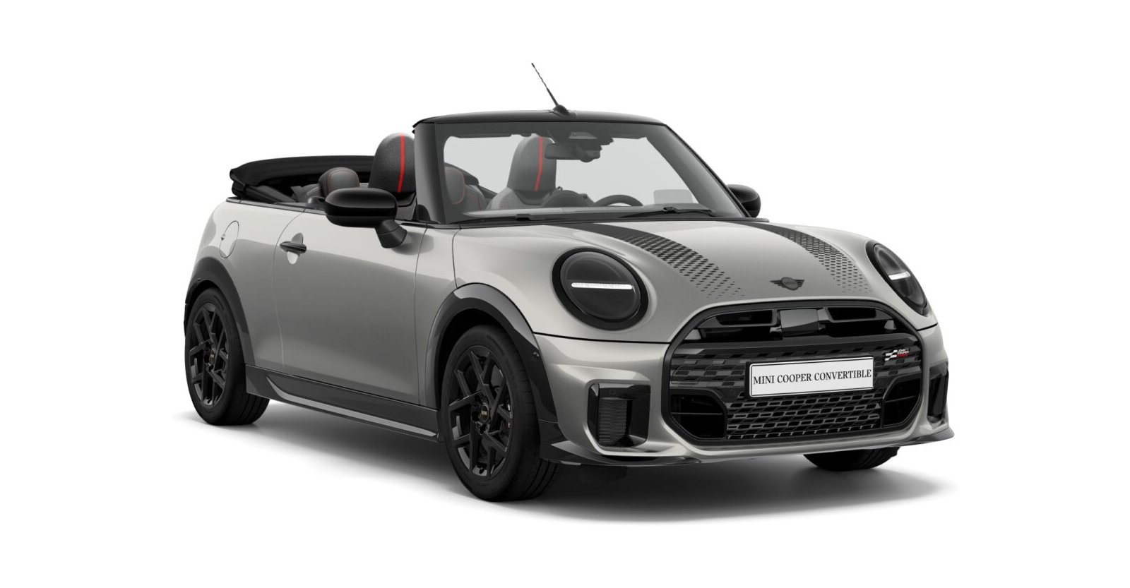 MINI Cooper C Cabrio in Silber von vorne MINI Cooper C Cabrio in Silber von vorne