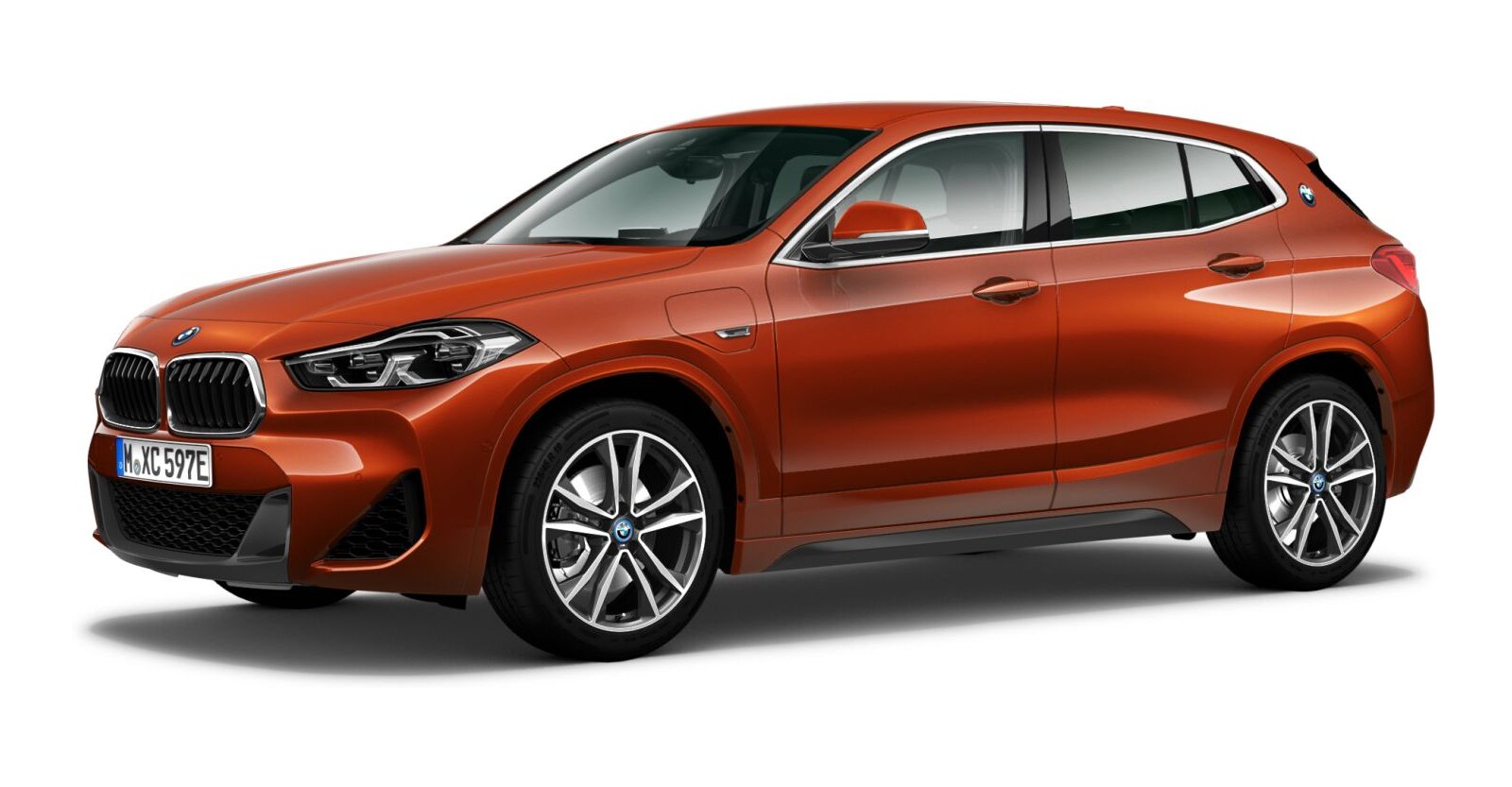 BMW BMW X in Orange von vorne BMW BMW X in Orange von vorne