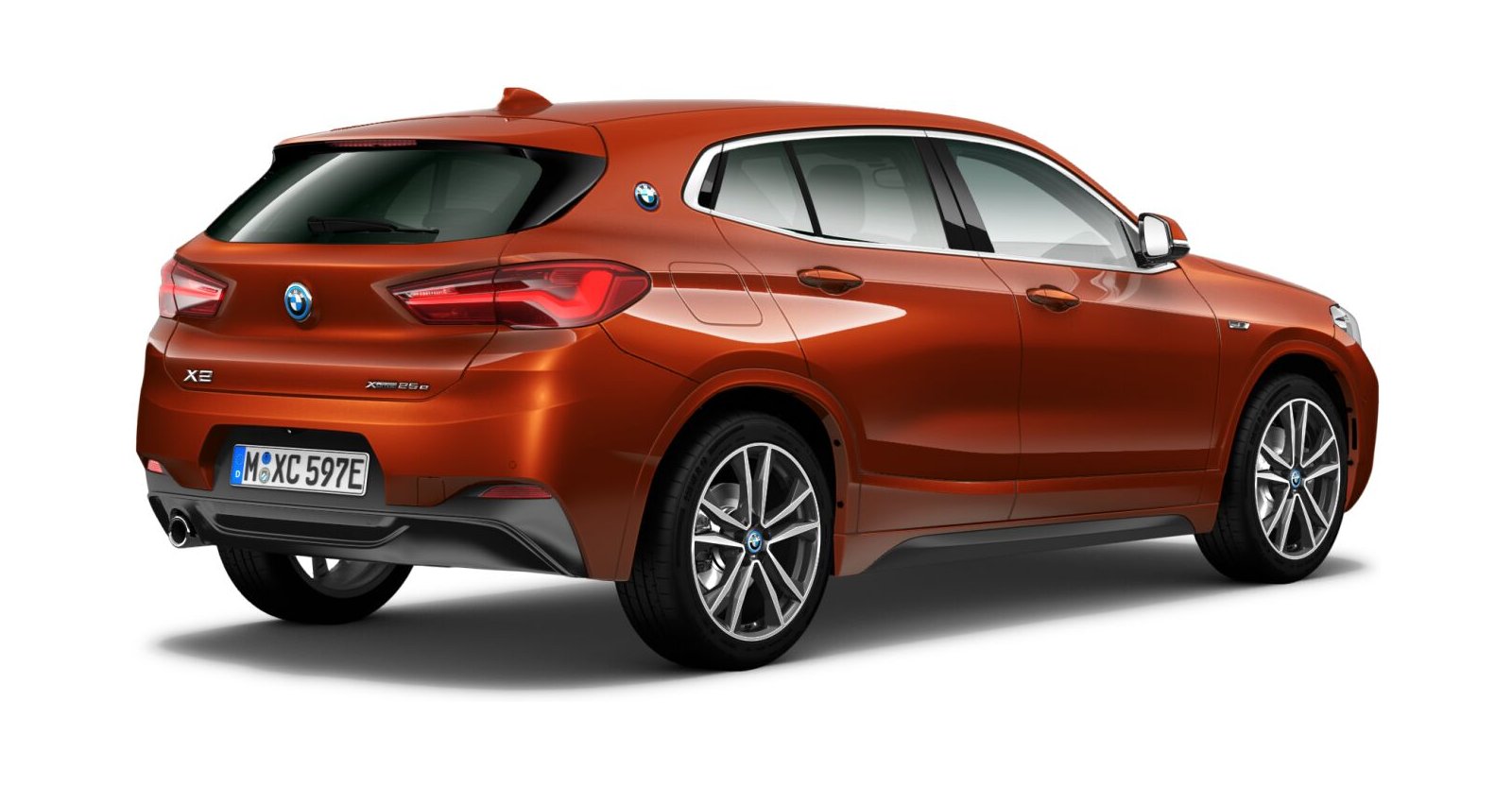 BMW BMW X in Orange von hinten BMW BMW X in Orange von hinten