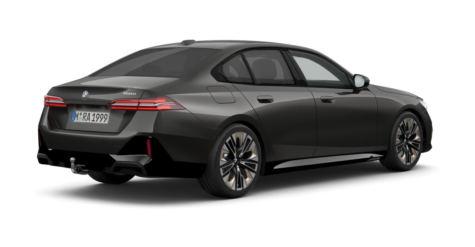 BMW BMW 5er in Grau von hinten BMW BMW 5er in Grau von hinten