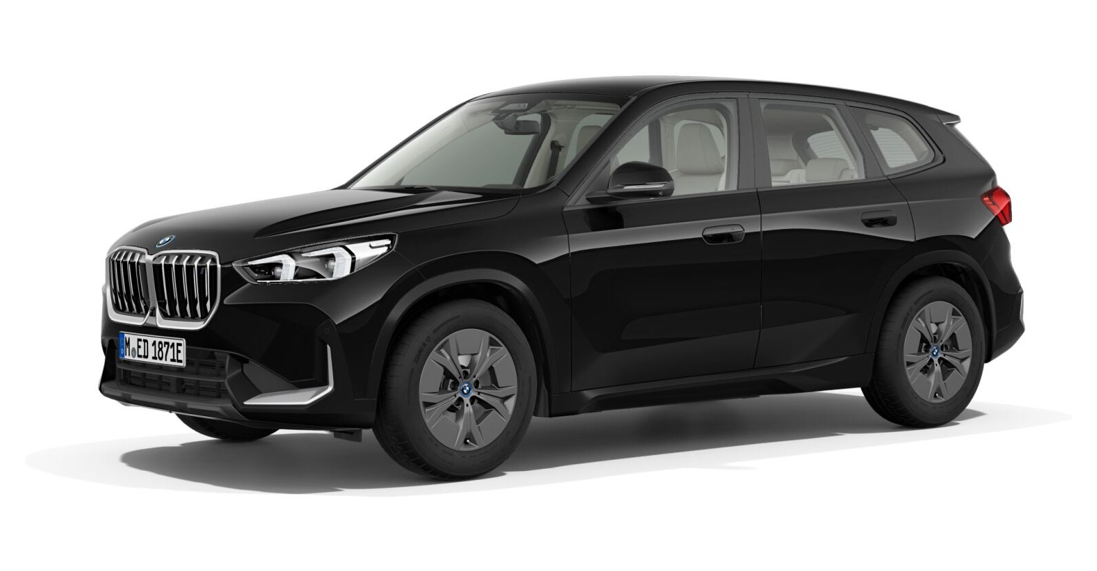 BMW BMW I in Schwarz von vorne BMW BMW I in Schwarz von vorne