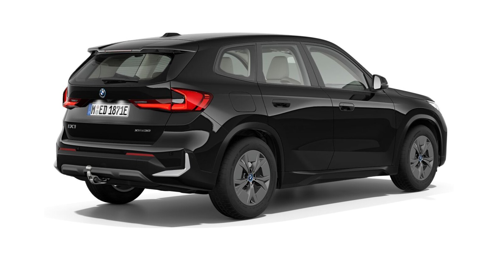 BMW BMW I in Schwarz von hinten BMW BMW I in Schwarz von hinten