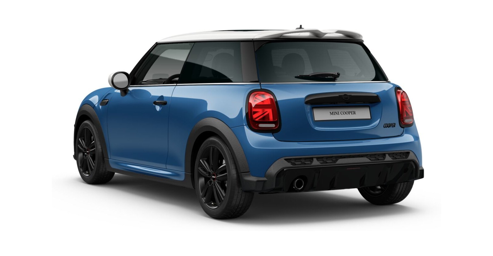 MINI MINI 3-Türer in Blau von hinten MINI MINI 3-Türer in Blau von hinten