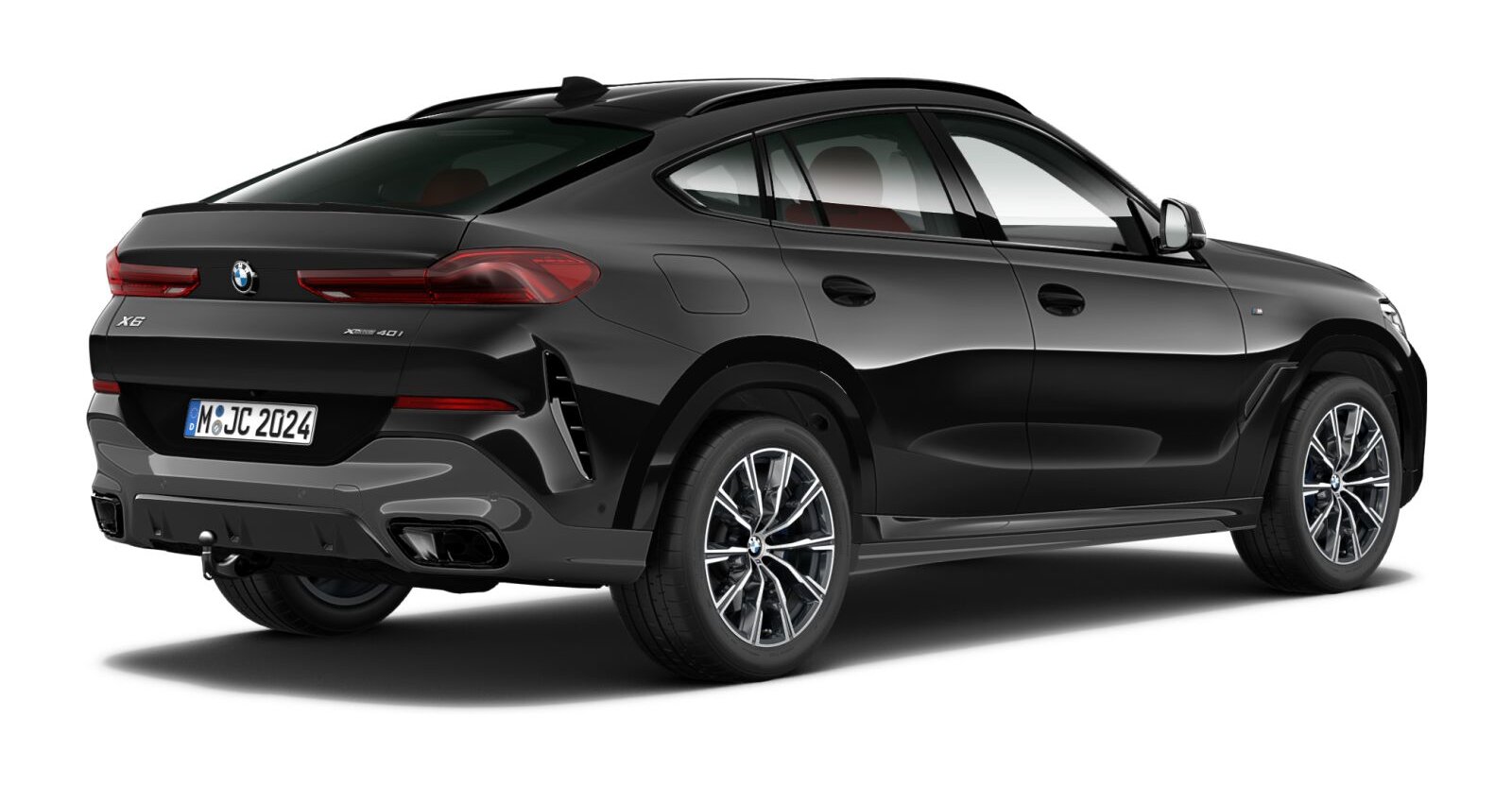 BMW BMW X in Schwarz von hinten BMW BMW X in Schwarz von hinten