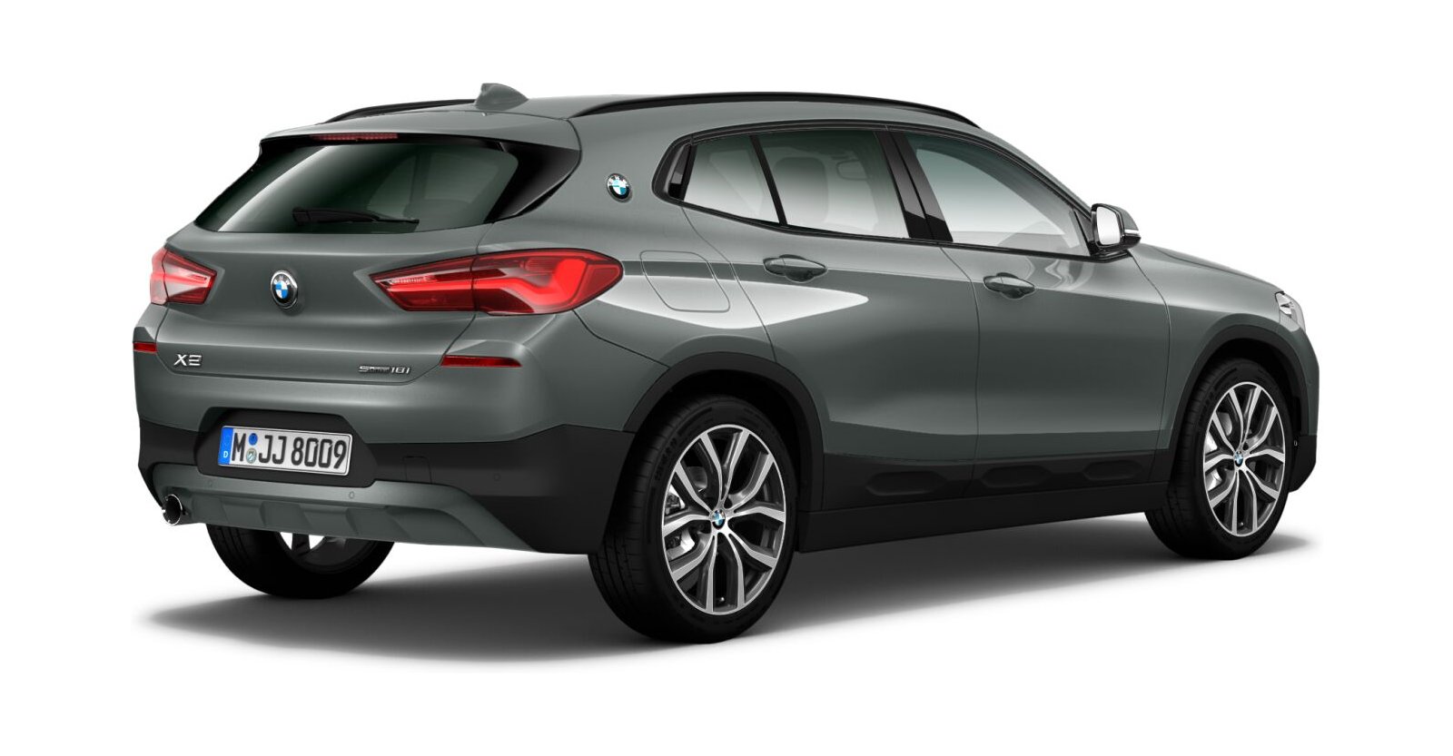 BMW BMW X in Grau von hinten BMW BMW X in Grau von hinten