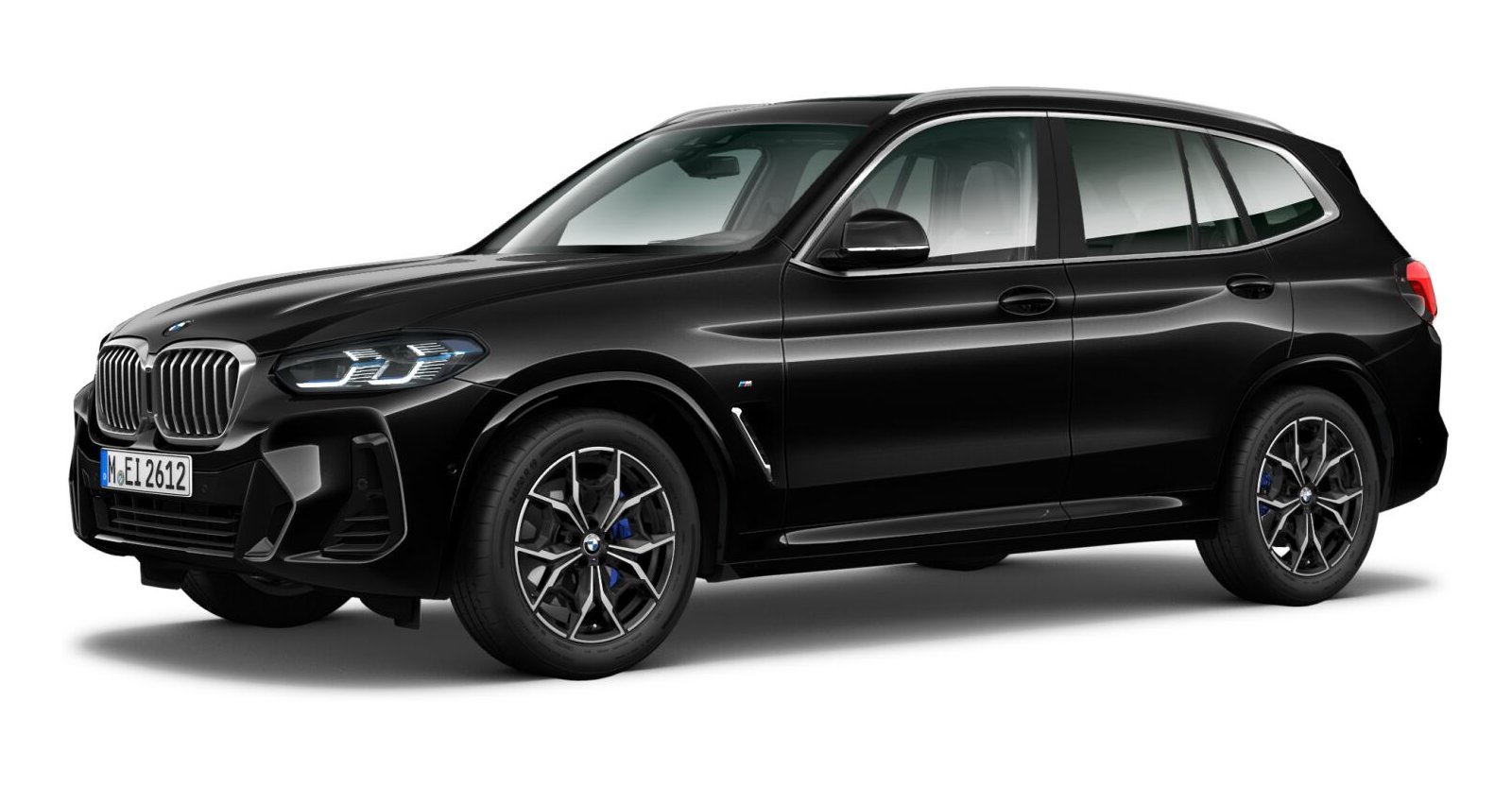 BMW X3 xDrive 30d in Schwarz von vorne BMW X3 xDrive 30d in Schwarz von vorne