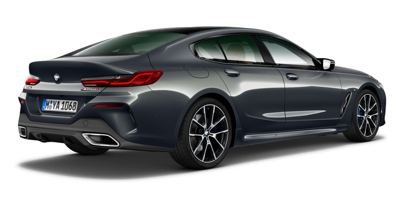 BMW BMW 8er in Grau von hinten BMW BMW 8er in Grau von hinten